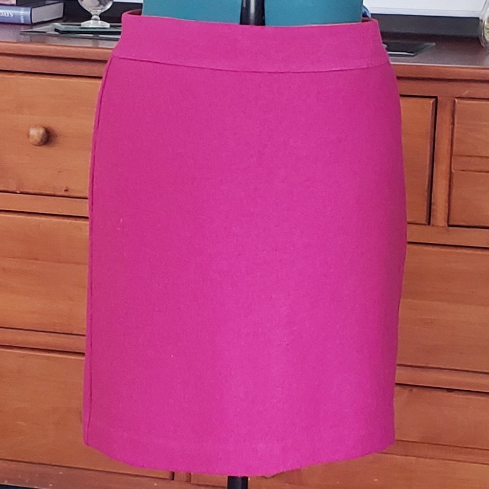 Banana Republic Rayon/Wool Pink Skirt 6